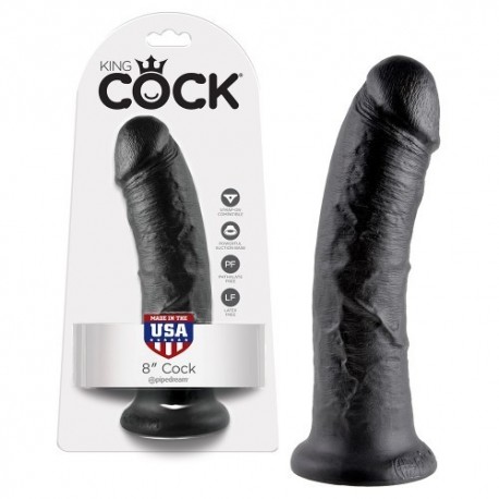 KING COCK 8” NEGRO