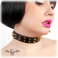 COLLAR PINCHOS CUERO