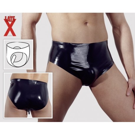 LATEX MEN´S BRIEFS PLUG