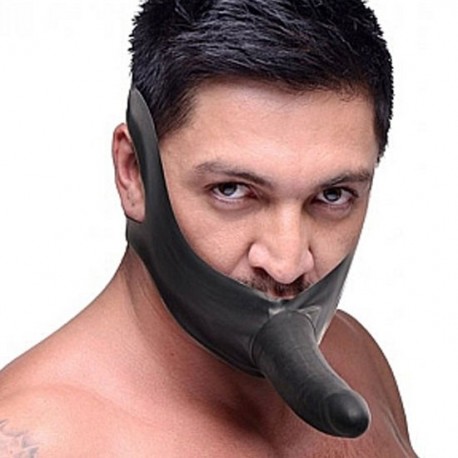 FACE FUK MORDAZA CON DILDO