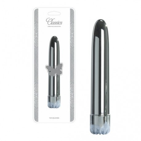 VIBRADOR CLASSICS PLATEADO 20CM