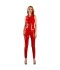 VINYL JUMPSUIT RED