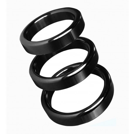 COCKRING ACERO NEGRO