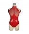 BODY VINILO CON CADENAS ROJO