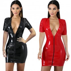 VESTIDO PVC CON ESCOTE EN V