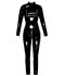 VINYL JUMPSUIT BLACK