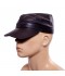 LEATHER MILITARI CAP