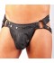 SUSPENSORIO JOCKSTRAP DE CUERO  CON COQUILLA EXTRAIBLE