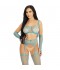 SET TOP MEDIAS DE LIGA & GUANTES AZUL