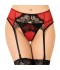 TANGA CON LIGUERO DE ENCAJES ROJO