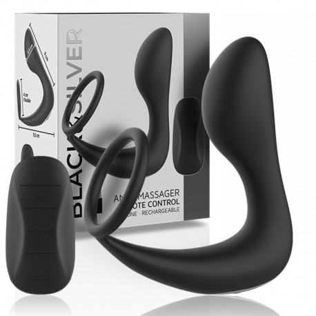 BLACK&SILVER MASAJEADOR ANAL
