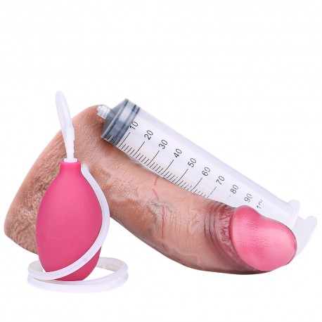 DUAL-LAYER SQUIRTING DILDO