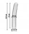 DILDO CRISTAL TRANSPARENTE 15.5