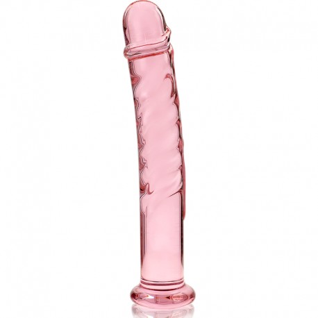 DILDO CRISTAL ROSA 18.5 CM