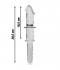DILDO CRISTAL TRANSPARENTE 28.5
