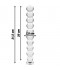 DILDO CRISTAL BOLAS 21.5 CM